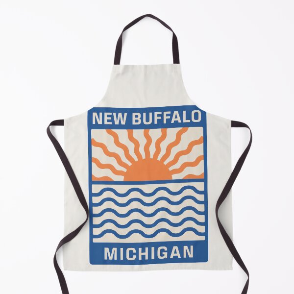 Item preview, New Buffalo Michigan - Sunset Card Design designed and sold by TheOldMittenIllustrated.