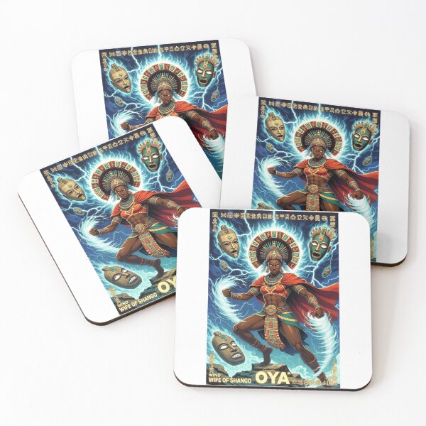 Item preview, Oya: Wind, Storms & Power | Yoruba Mythology Warrior Goddess Illustration designed and sold by Shop at the Top 4 U.