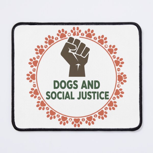 Item preview, Dogs and Social Justice: Retro Paw Print Activism designed and sold by MarElfArtelier.