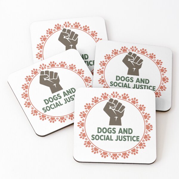 Item preview, Dogs and Social Justice: Retro Paw Print Activism designed and sold by MarElfArtelier.