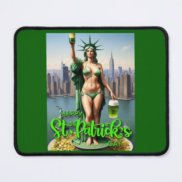 Artikelvorschau, Freiheitsstatue; St. Patrick's Day; USA; entworfen und verkauft von StickerApe.