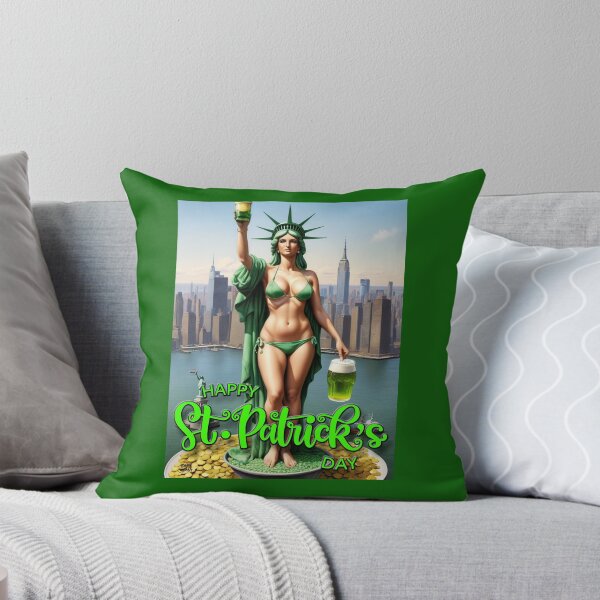 Item preview, Statue of Liberty; Saint Patricks Day; USA;  designed and sold by StickerApe.
