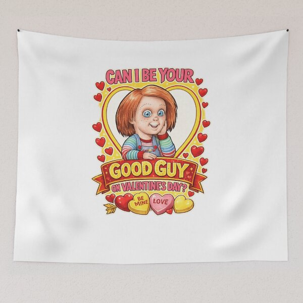 Item preview, can i be your good guy on horror valentines day designed and sold by itswallcraft.