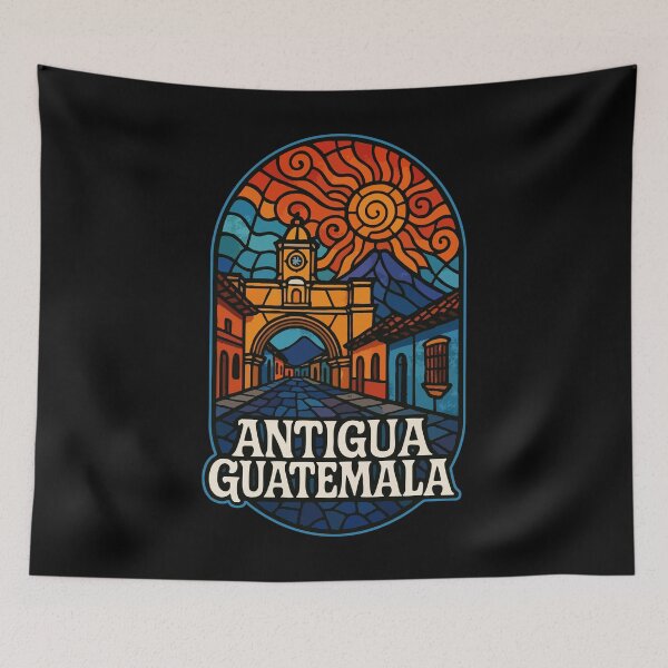 Item preview, Antigua Guatemala Stained Glass Travel designed and sold by TomFrontierArt.