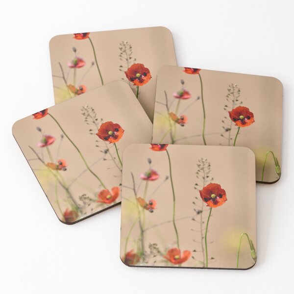 Item preview, Red Poppies and Seedpods Blooming designed and sold by Imagerisium.
