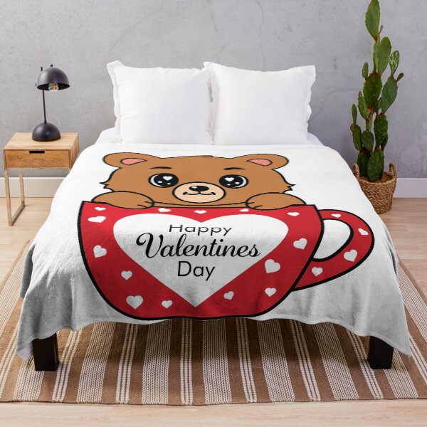 Artikelvorschau, Niedlicher Bär mit Herz-Tasse – Alles Gute zum Valentinstag entworfen und verkauft von MarshallStickerX.