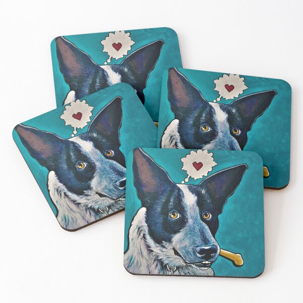 Item preview, Bone daddy Blue Heeler Bandit designed and sold by Perry Family Art Collective.