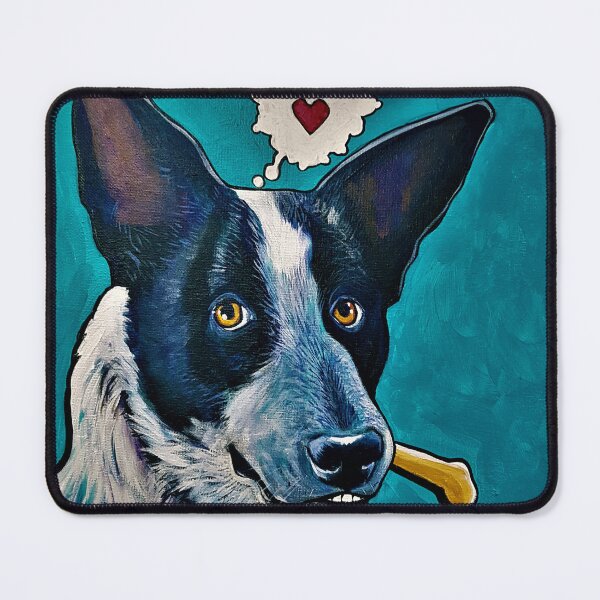 Item preview, Bone daddy Blue Heeler Bandit designed and sold by Perry Family Art Collective.