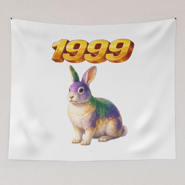 Item preview, 1999 Year of the Rabbit Eastern Zodiac Strength Power Design designed and sold by AlexLineArt.