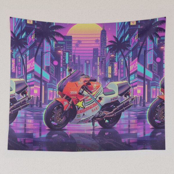 Item preview, Honda RVF 400 NC35 Japanese 80s JDM Retro Vapourwave designed and sold by em2evol.