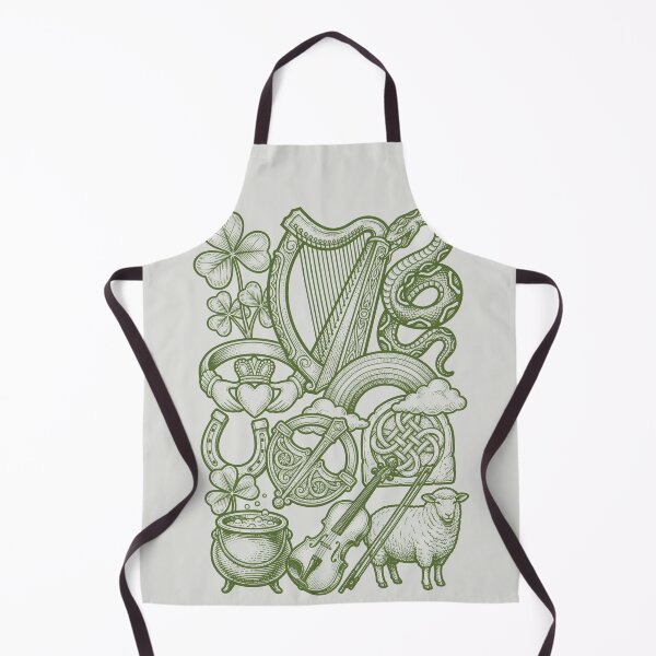 Item preview, Forest Green Celtic Symbols - Vintage Irish Engraving designed and sold by DigitalGlade.