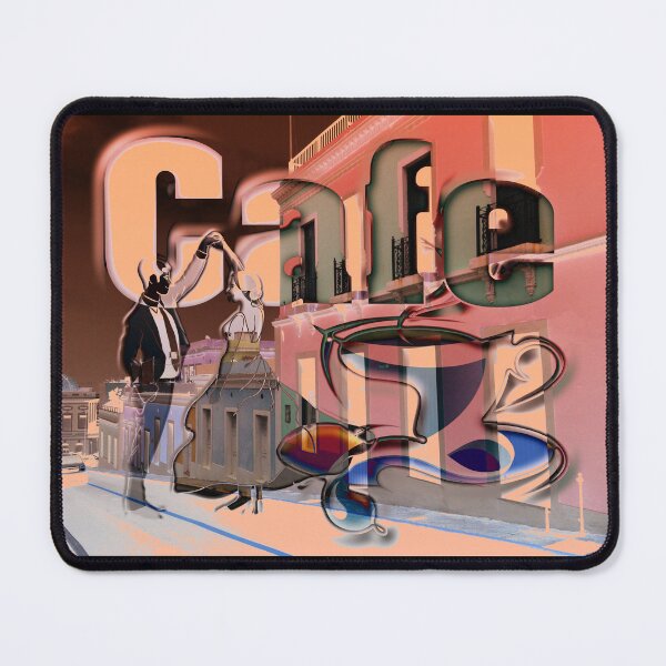 Item preview, Cafe 2 – Urban Coffee Culture Art | Retro Coffee Shop Illustration designed and sold by Brooklyn Hearty.