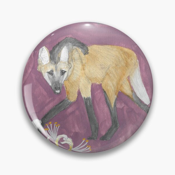 Item preview, Maned Wolf Watercolor designed and sold by SienasArtStore.