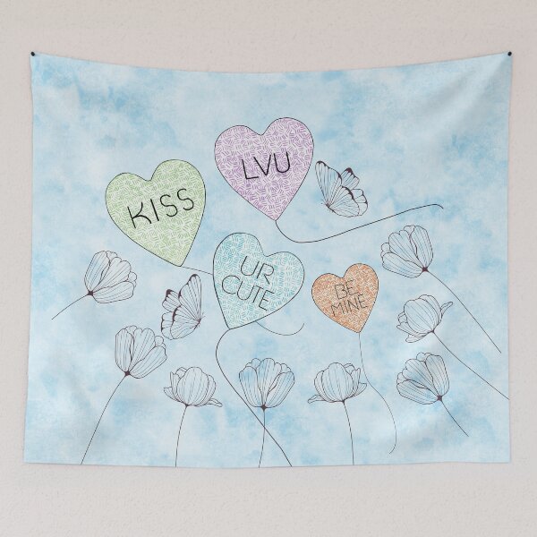 Item preview, Be Mine Love Balloons designed and sold by emilykcreations.