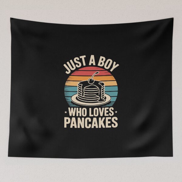 Item preview, Just a Boy Who Loves Pancakes designed and sold by jkrphoto.