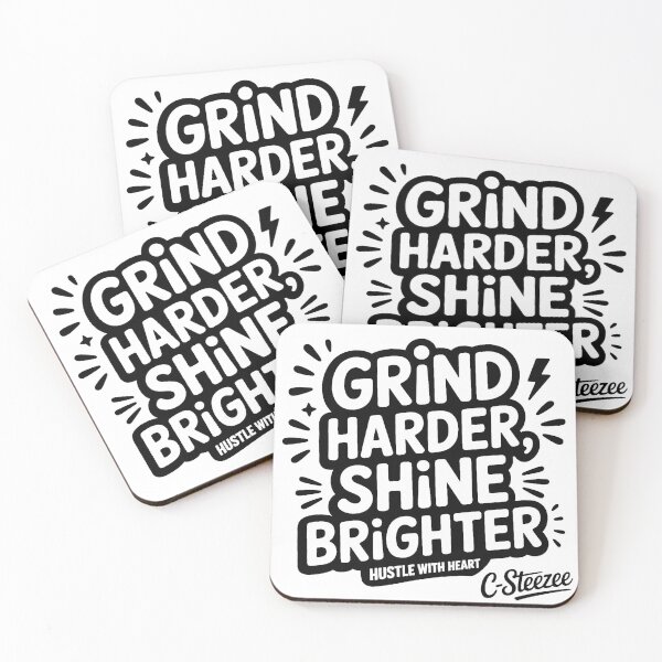 Item preview, Grind Harder Shine Brighter designed and sold by SteezeeStore.
