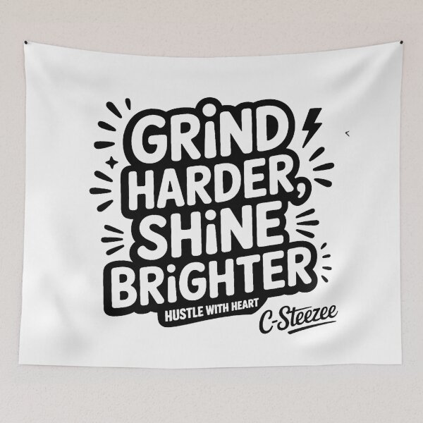 Item preview, Grind Harder Shine Brighter designed and sold by SteezeeStore.