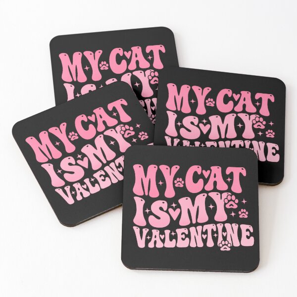 Item preview, my cat is my valentine cute and funny cat lover design  designed and sold by zuzzelek44.