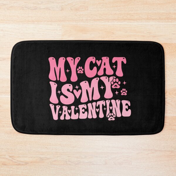 Item preview, my cat is my valentine cute and funny cat lover design  designed and sold by zuzzelek44.