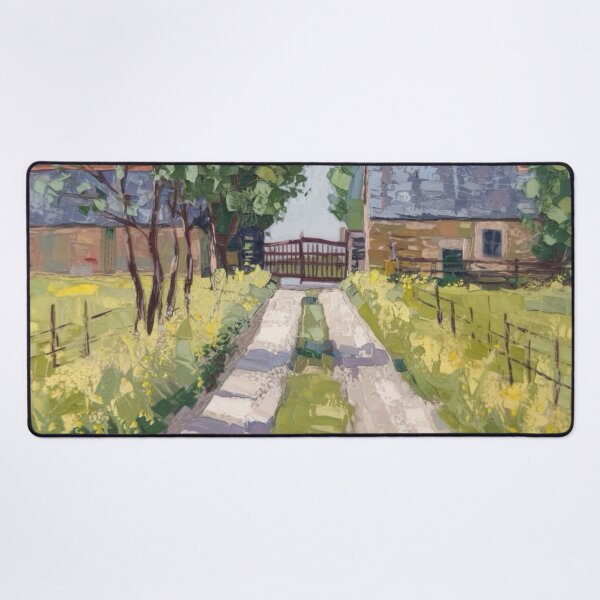 Item preview, French Farm Path Painting | Rural Countryside Landscape designed and sold by CARRAANN.