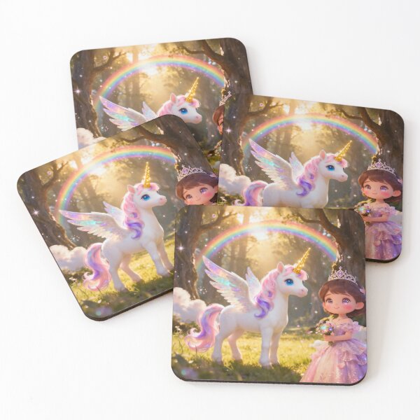 Item preview, cute princess and adorable unicorn designed and sold by veibone.