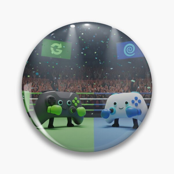 Item preview, The Ultimate Gaming Rivalry: Green vs Blue Console Wars designed and sold by Blitz-Gaming.
