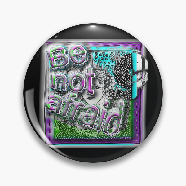 Item preview, Be Not Afraid – Inspirational Portrait Art | Bold Surreal Expression Illustration designed and sold by Brooklyn Hearty.