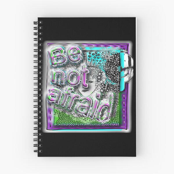 Item preview, Be Not Afraid – Inspirational Portrait Art | Bold Surreal Expression Illustration designed and sold by Brooklyn Hearty.