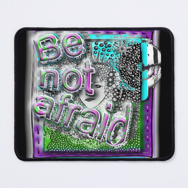 Item preview, Be Not Afraid – Inspirational Portrait Art | Bold Surreal Expression Illustration designed and sold by Brooklyn Hearty.