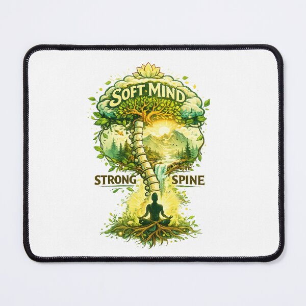 Item preview, Soft Mind Strong Spine – Playful Zen Tree & Spine Wellness T-Shirt designed and sold by RALYSHOP.