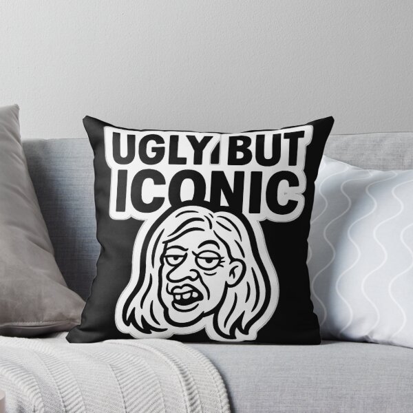 Item preview, UGLY BUT ICONIC — Female Caricature  (Black Background) designed and sold by cabuks.