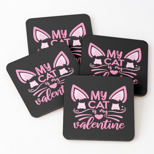 Item preview, my cat is my valentine cute and funny cat lover design   designed and sold by zuzzelek44.