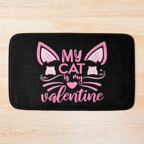 Item preview, my cat is my valentine cute and funny cat lover design   designed and sold by zuzzelek44.