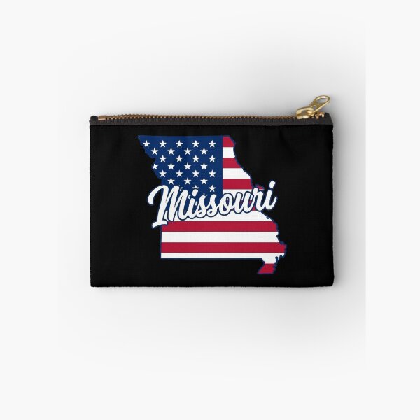 Item preview, Missouri  State American Flag Outline – Patriotic Pride Script designed and sold by Paper Drip.