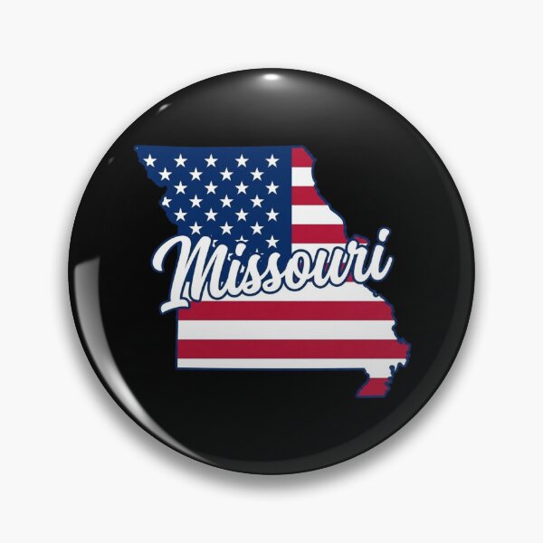 Item preview, Missouri  State American Flag Outline – Patriotic Pride Script designed and sold by Paper Drip.