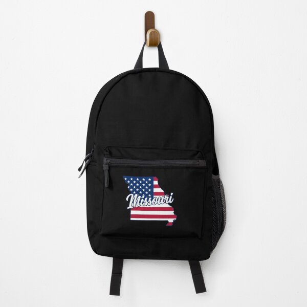 Item preview, Missouri  State American Flag Outline – Patriotic Pride Script designed and sold by Paper Drip.