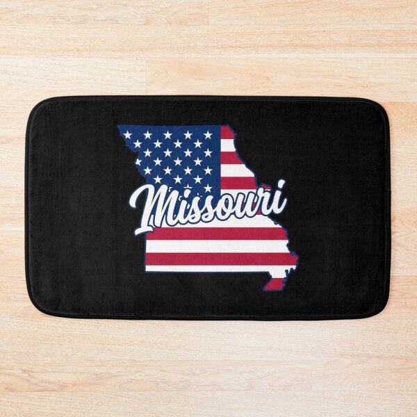 Item preview, Missouri  State American Flag Outline – Patriotic Pride Script designed and sold by Paper Drip.