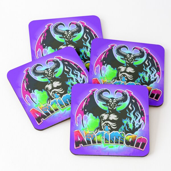 Item preview, Ahriman Black & Purple – Occult Mythology Art | Darkness & Duality Illustration designed and sold by Brooklyn Hearty.