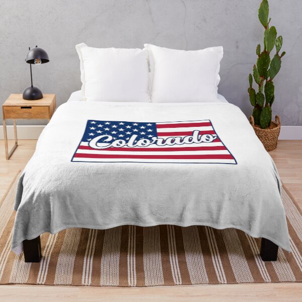 Item preview, Colorado State American Flag Outline – Patriotic Pride Script designed and sold by Paper Drip.