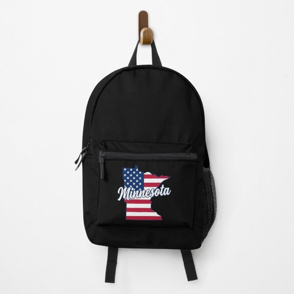 Item preview, Minnesota State American Flag Outline – Patriotic Pride Script designed and sold by Paper Drip.
