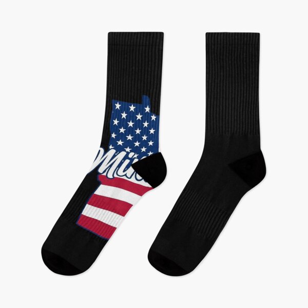 Item preview, Minnesota State American Flag Outline – Patriotic Pride Script designed and sold by Paper Drip.