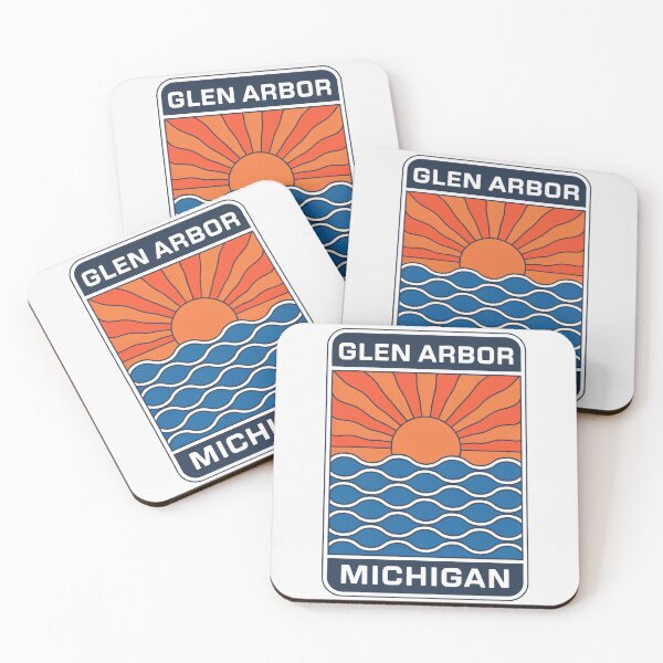 Item preview, Glen Arbor Michigan - Sunset Card Design designed and sold by TheOldMittenIllustrated.