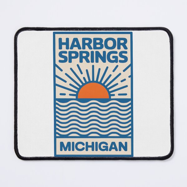 Item preview, Harbor Springs Michigan - Sunset Card Design designed and sold by TheOldMittenIllustrated.
