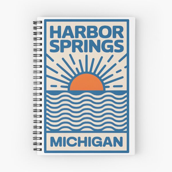 Item preview, Harbor Springs Michigan - Sunset Card Design designed and sold by TheOldMittenIllustrated.