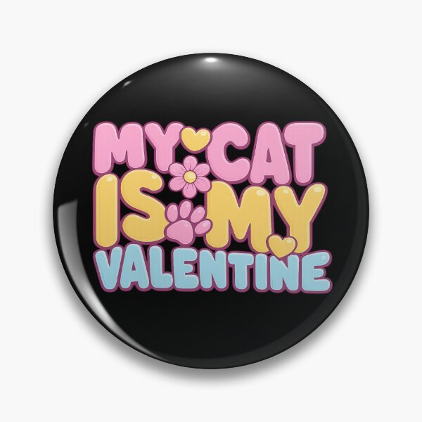 Item preview, my cat is my valentine cute and funny cat lover design   designed and sold by zuzzelek44.