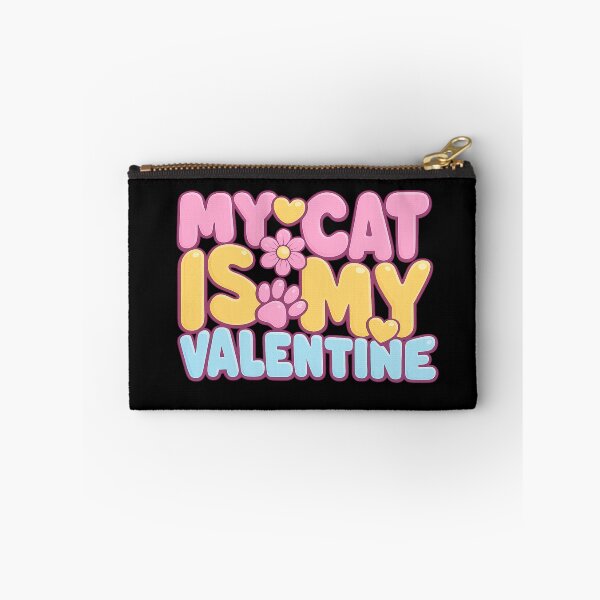 Item preview, my cat is my valentine cute and funny cat lover design   designed and sold by zuzzelek44.