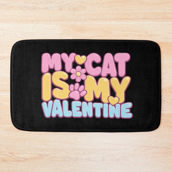 Item preview, my cat is my valentine cute and funny cat lover design   designed and sold by zuzzelek44.