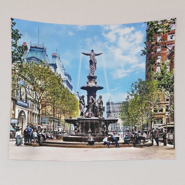 Item preview, Cincinnati OH - Fountain Square and Tyler-Davidson Fountain c1906 designed and sold by Susan Savad.