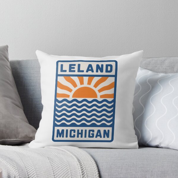 Item preview, Leland Michigan - Sunset Card Design designed and sold by TheOldMittenIllustrated.