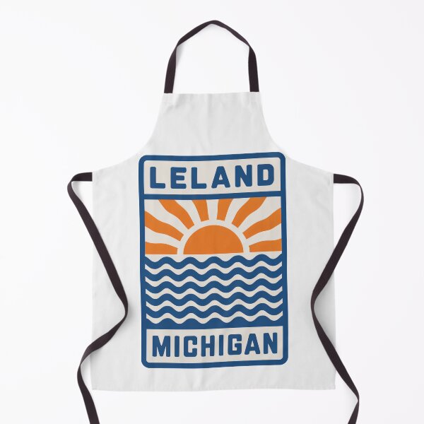 Item preview, Leland Michigan - Sunset Card Design designed and sold by TheOldMittenIllustrated.